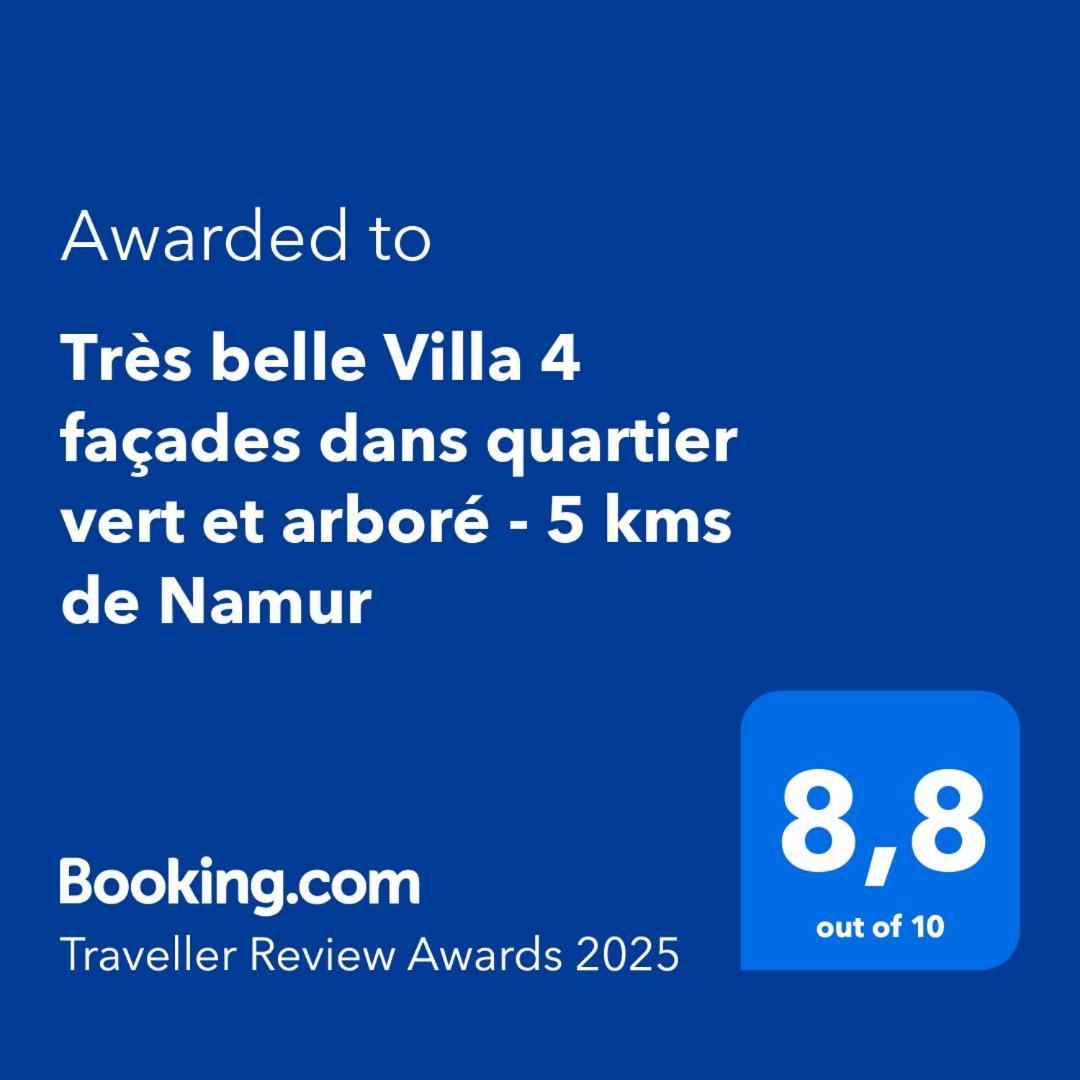 Tres Belle Villa 4 Facades Dans Quartier Vert Et Arbore - 5 Kms De Namur Exteriér fotografie